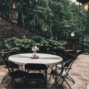 Sage green table runners